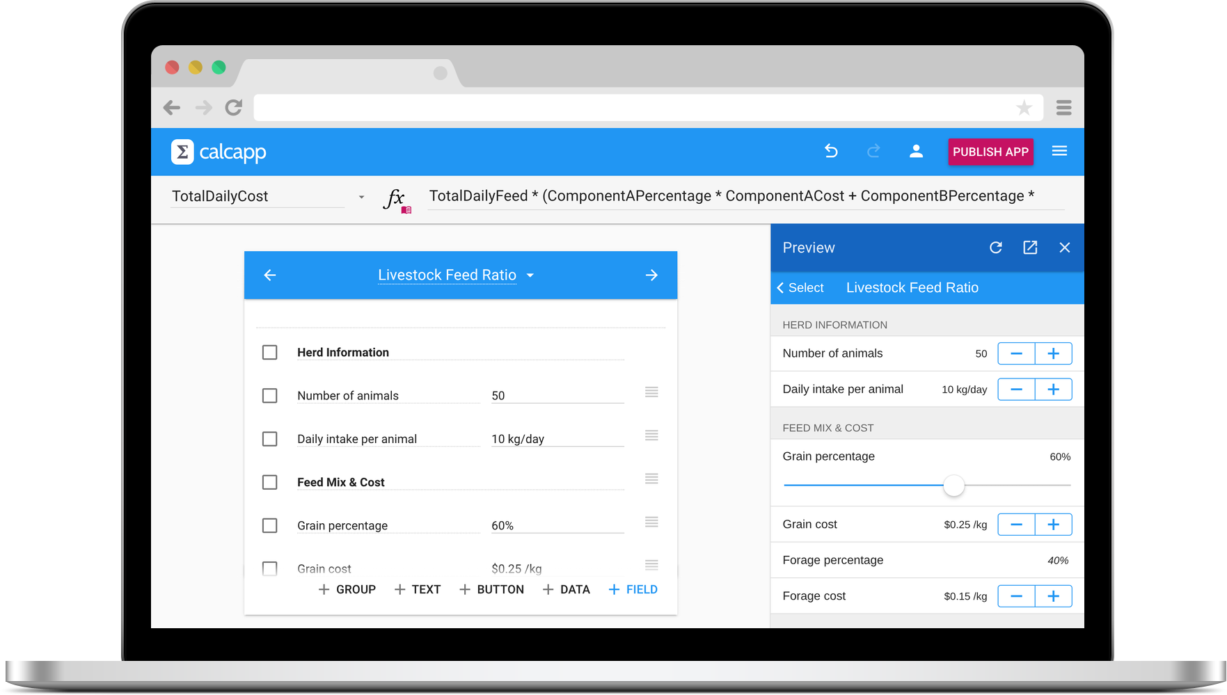 Calcapp Creator
