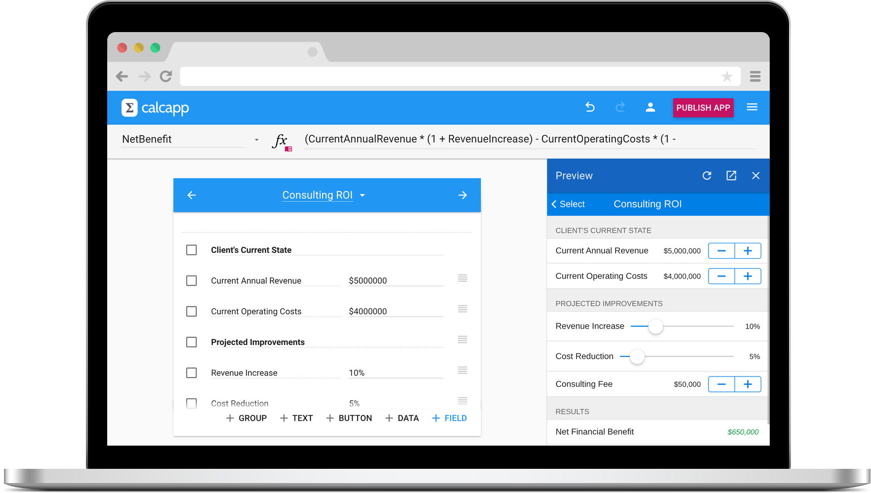 Calcapp Creator
