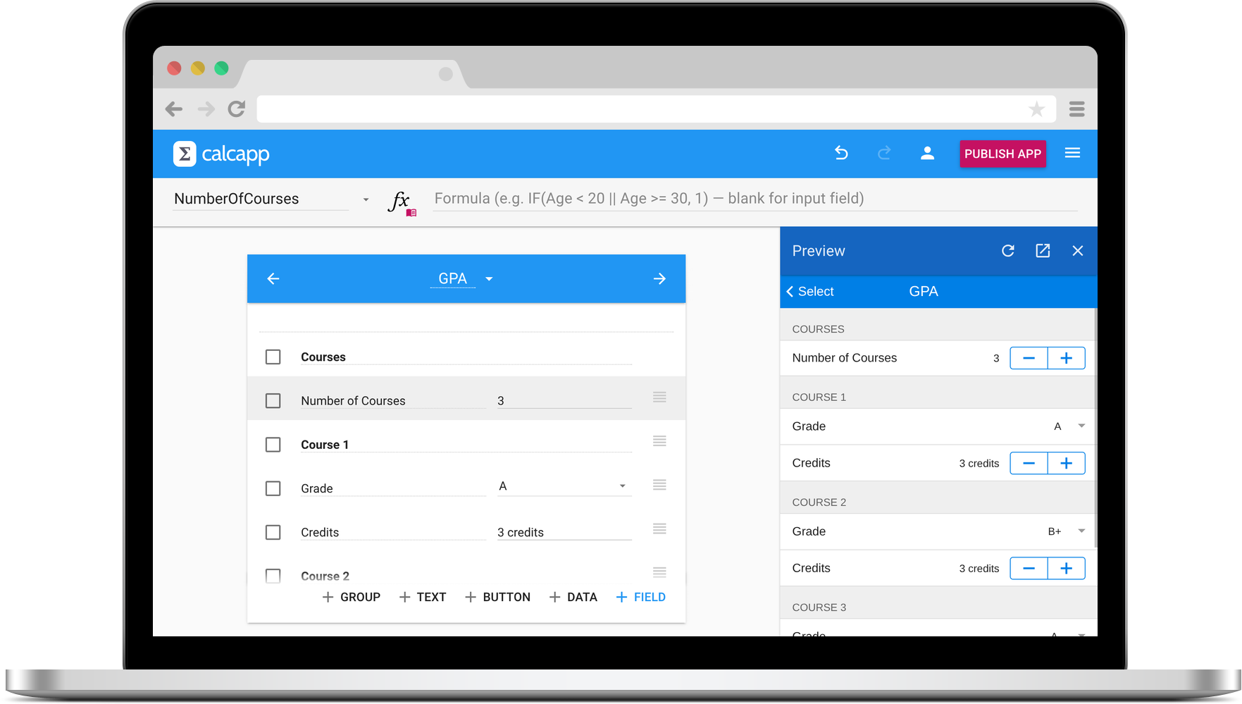 Calcapp Creator