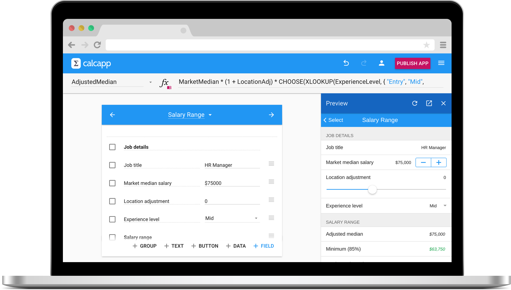 Calcapp Creator