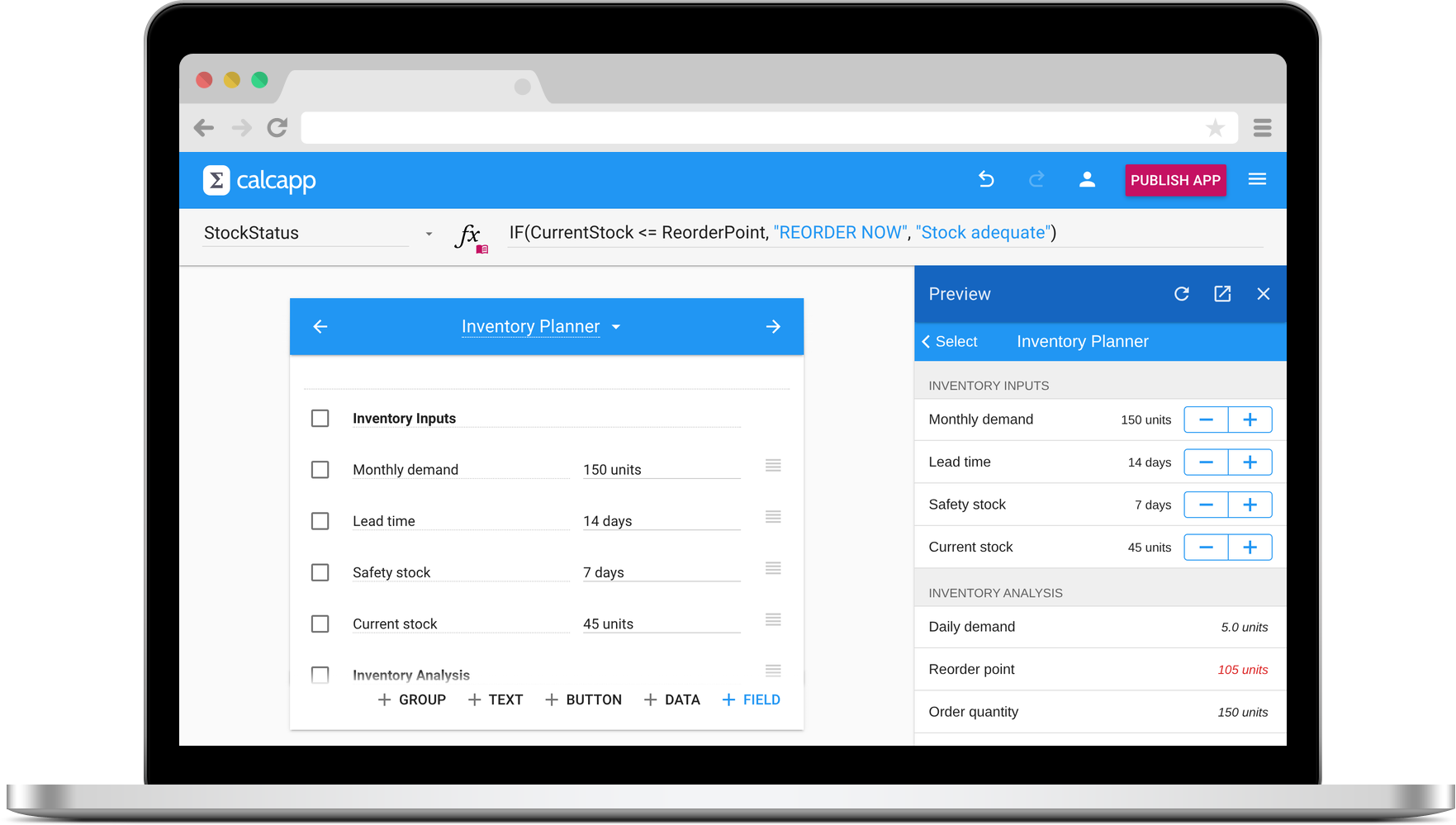 Calcapp Creator